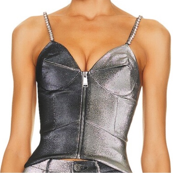 Brand new never worn Area Metallic corset top - Picture 2 of 7